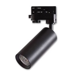 Lampor Svart skenaspotlight med GU10 sockel - Passar till V-Tac skenor/Global, 3-fas, utan ljuskälla