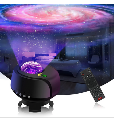 Galax-projektor - 5V USB, fjärrkontroll