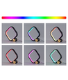 Fyrkantig RGBIC-lampa - 15x15cm, Bluetooth, 5V USB