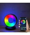 Cirkel RGBIC lampa - 18x15cm, Bluetooth, 5V USB
