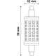 Outlet: R7S LED lampa - 6W, 78mm, dimbar, 230V