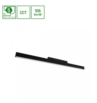 SHIFT CCT- Line M Lineär Armatur 17W - 602x23x42mm, 100°, Svart, CCT Switch