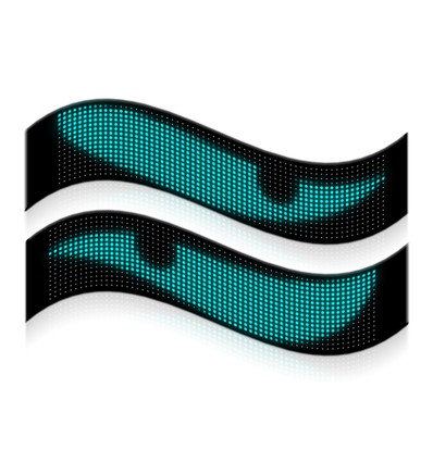 1x Pixel matrix panel 20x64 - Bluetooth, 5V USB