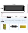 1x Pixel matrix panel 20x64 - Bluetooth, 5V USB
