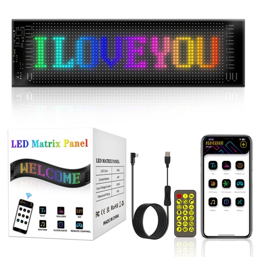 2x Pixelmatrispanel 16x32 - Bluetooth, 5V USB