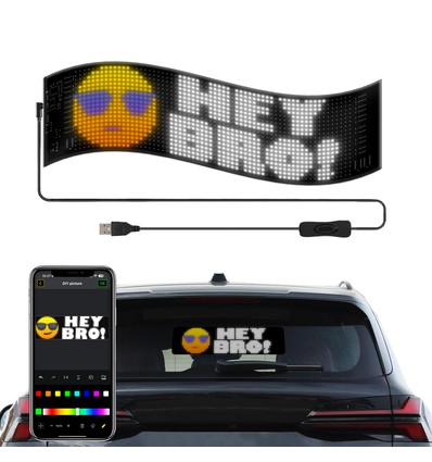 1x Pixel matrix panel 32x128 - Bluetooth, 5V USB