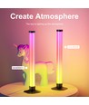 2-pack ambient gamer bordslampor - RGB löpande ljus, 360° effekt, 43 cm