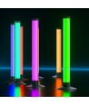 2-pack ambient gamer bordslampor - RGB löpande ljus, 360° effekt, 33 cm