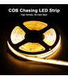 10m COB LED strip IC löpljus/running - 12W/m, löpljus, 120 LED per meter, 24V