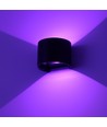 LEDlife RGB+CCT 6W vägglampa - Zigbee, svart, rund, upp/ner, justerbar, inomhus/utomhus, IP65, inkl. ljuskälla