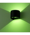 LEDlife RGB+CCT 6W vägglampa - Zigbee, svart, rund, upp/ner, justerbar, inomhus/utomhus, IP65, inkl. ljuskälla