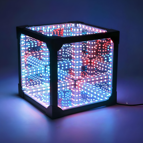 Infinity Cube 15x15 RGBIC - 3D ljuseffekt, inkl. fjärrkontroll, USB-anslutning
