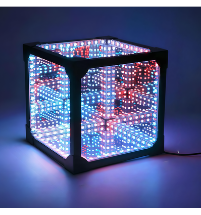 Infinity Cube 15x15 RGBIC - 3D-ljuseffekt, fjärrkontroll, USB