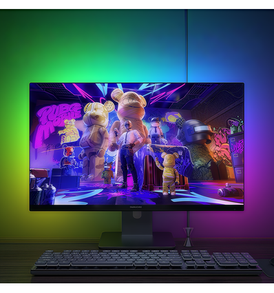 PC Sync LED-list 24" skärm 4 sidor - RGBIC, USB, 60 LED/m