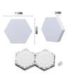 RGBIC Hexagon Väggljus 10 set
