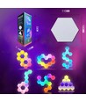 RGBIC Hexagon Väggljus 10 set
