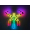 Hexa-Light RGBIC Svart komplett set - 9 ljusskenor, väggmonterad, Bluetooth-app, USB