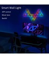 Hexa-Light RGBIC Svart komplett set - 9 ljusskenor, väggmonterad, Bluetooth-app, USB