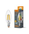 E14 6W LED filament kronljus - C35, 806lm, 4000K, 360 grader, ersätter 60W