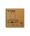 V-Tac 60x60 PHILIPS driver LED-panel - 40W, 120lm/W, 5 års tillverkningsgaranti, vit kant