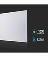 V-Tac 60x60 PHILIPS driver LED-panel - 40W, 120lm/W, 5 års tillverkningsgaranti, vit kant