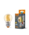 G45 LED-lampa 6W E27 - glödtrådsdesign, bärnstensfärgad, extra varmvit, 230V, 680lm, förbrukning 6W