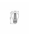 G45 LED-lampa 6W E27 - glödtråd, neutralvit, 230V, 806 lm