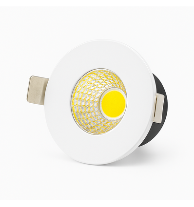 LEDlife Ø3,8cm Focu38 möbelspot infällning RA92 - Hål: Ø3,5 cm, Mått: Ø3,8 cm, Matt vit, 2W, 12V DC