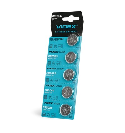 5-pack CR2025 litiumbatterier