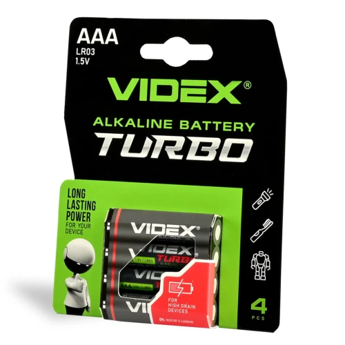 4 st. LR03T/AAA - Alkaliskt batteri