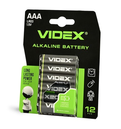 12 st LR03/AAA - Alkaliskt batteri
