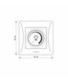 LED-dimmer 200W - vit
