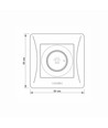600 W - dimmer, svart