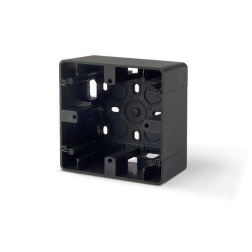 Ytmonteringsbox - enkel, svart