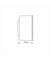 Schuko-uttag - ytmontage, enkel, IP20, vit
