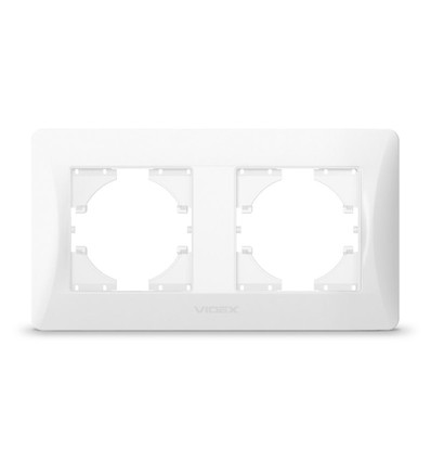 Ram - 2-platser, horisontell, vit