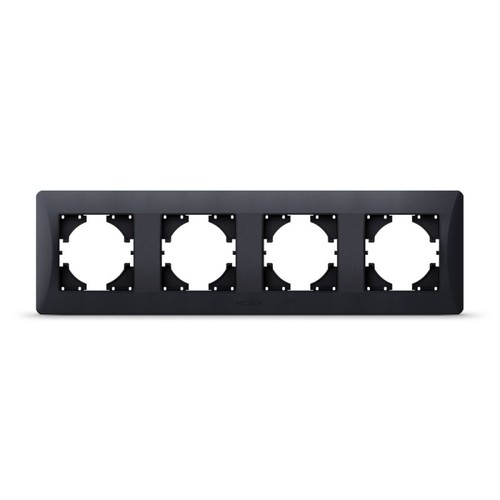 Ram - 4 platser, horisontell, svart