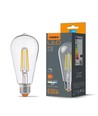 ST64 LED-lampa 6W E27 - glödtråd, dimbar, neutralvit, 230V, 630lm