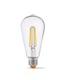 E27 6W dimbar LED filament lampa - ST64, 630lm, 4000K neutralvit, 360 grader