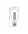 ST64 LED-lampa 6W E27 - glödtråd, dimbar, neutralvit, 230V, 630lm