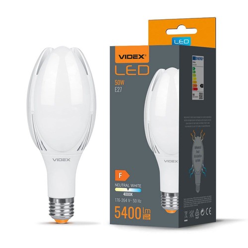 A108 LED-lampa 50W E27 - neutralvit, 230V, 5400 lm