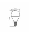 E14 4W LED klotlampa - G45, 380lm, 3000K, flicker free
