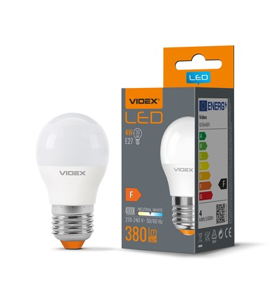 G45 LED-lampa 4W E27 - neutralvit, 230V, 380 lm