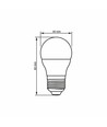 E27 4W LED klotlampa - G45, 380lm, 4000K, flicker free