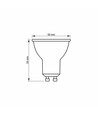 LED-lampa 7W GU10 - varmvit, 230V, 600 lm, förbrukning 7 W