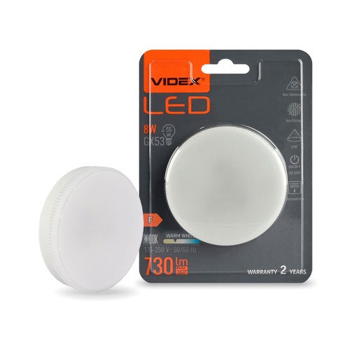 8W LED GX53 - Varmvit, 230V