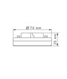 LED-lampa 8W GX53 - varmvit, 230V, 730lm