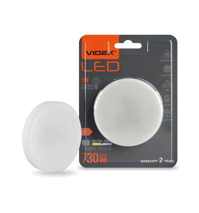 8W LED GX53 - Neutralvit, 230V