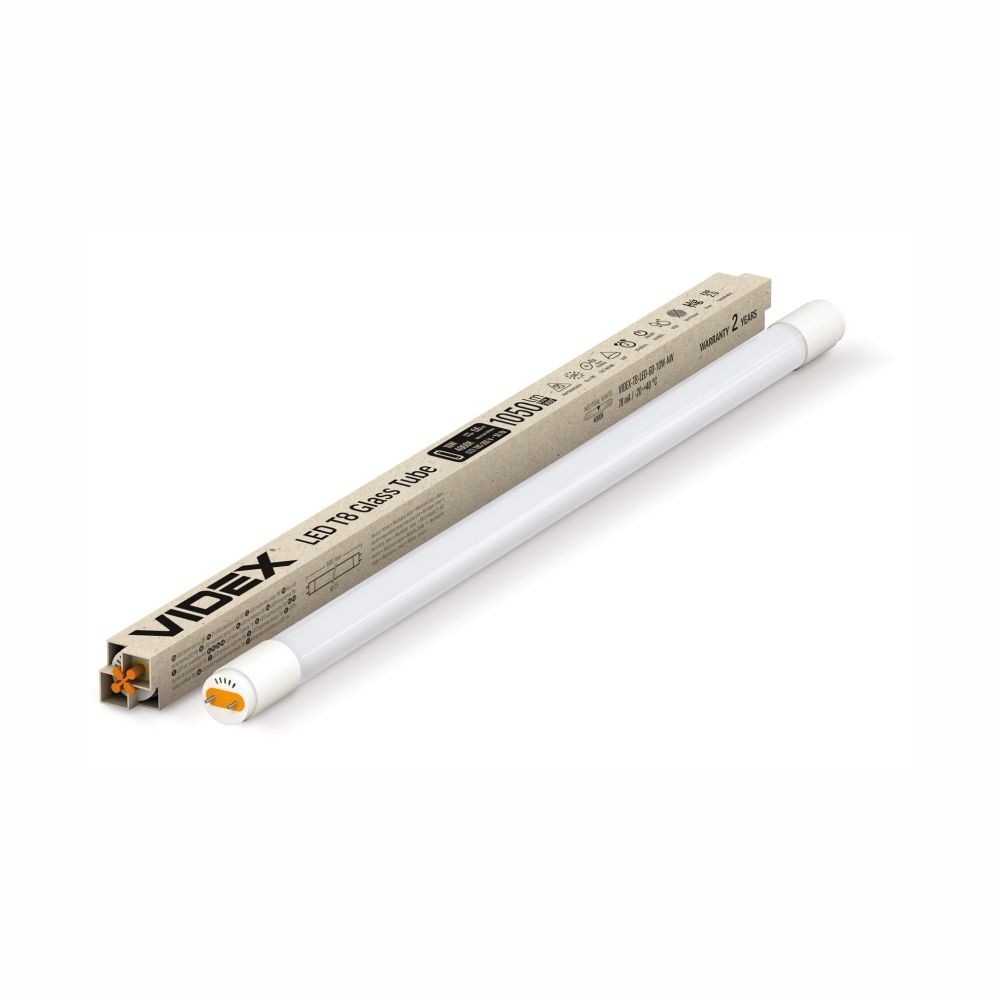 60 cm T8 glaströr 10W - LED, neutralvit, 230V, 1050 lm - Kulör : Neutral