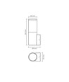 Arkitektonisk LED-armatur - spänning: 230 V, förbrukning: max 30